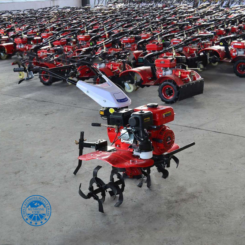 Mini Walk الأمامي Paddy Field Tiller Multi-Function Power Tiller
