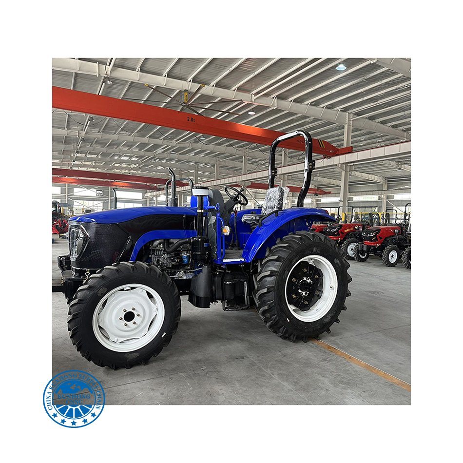 استخدام جرار مستعمل 90 حصان 4W جرار مزرعة 4WD مدعوم الديزل مدعوم بالطاقة