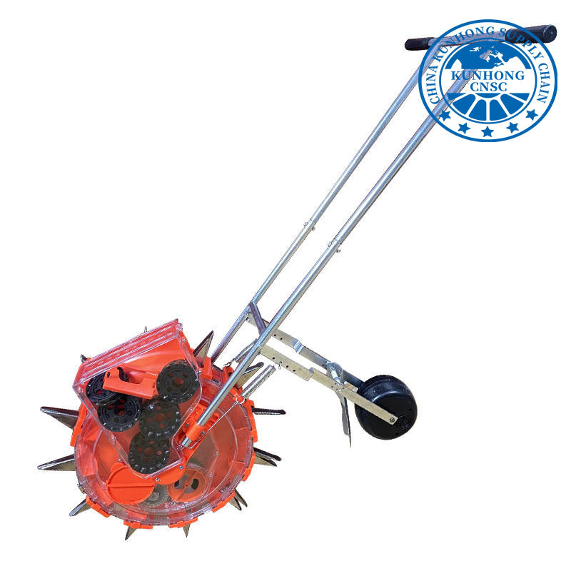 ميكانيكي أرز زرع الجزر في حديقة حديقة العشب دليل الصلب