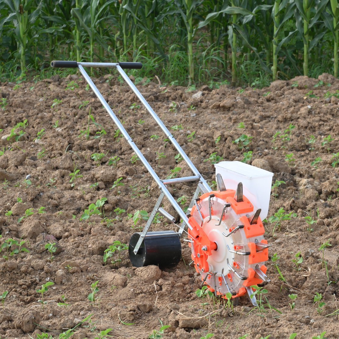 زارع بذرة الذرة شبه السميس Semoir Maï S Engrais Agricultural Machine Vegetable Push Pusher و Transplanters