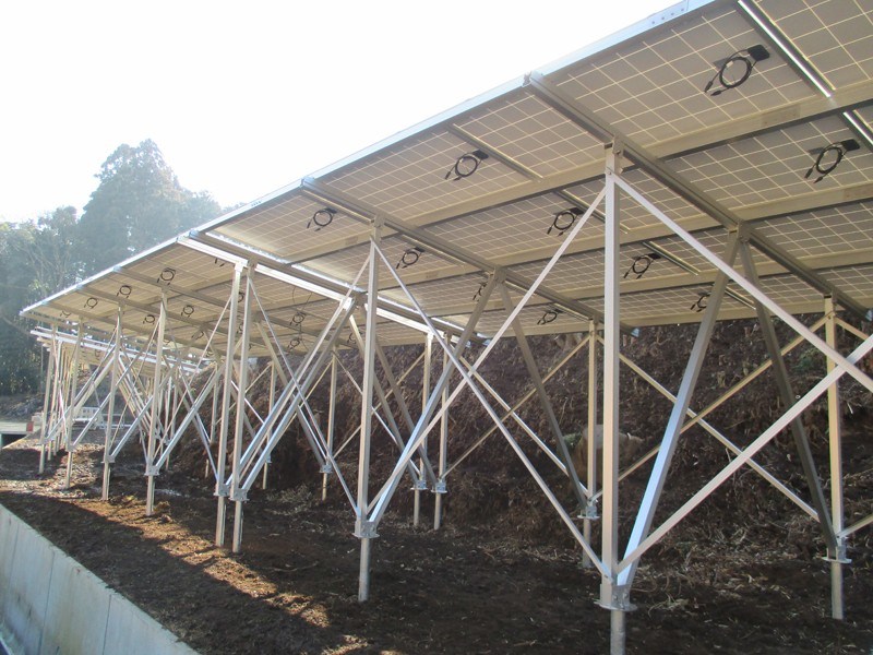 Yuens OEM Hybrid Byly Ground Bracket مثبتة على رفوف الطاقة الشمسية