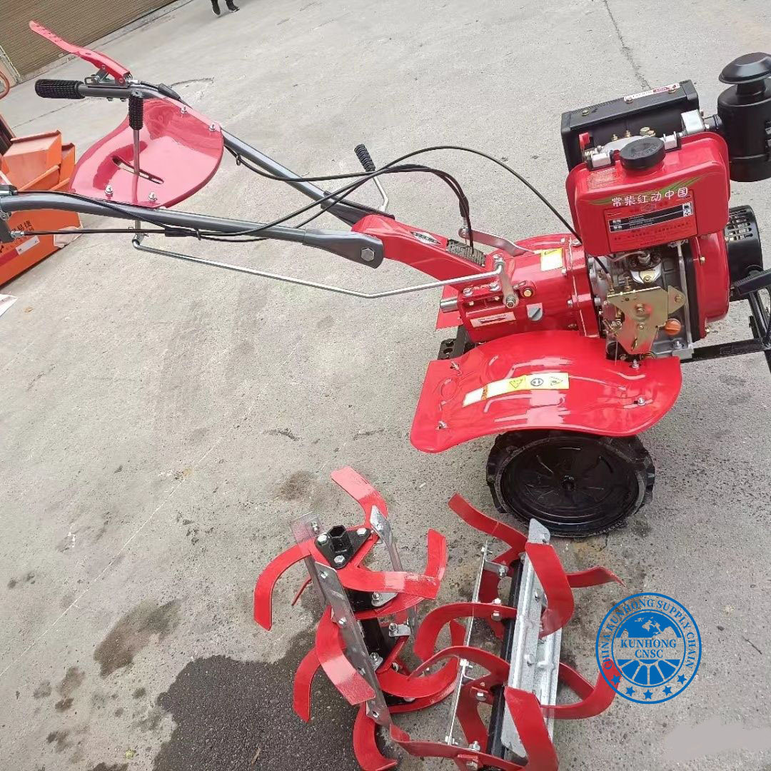جرار PTO 4 Wheel Mini Tiller Tiller Real Welebox