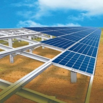 50W-100W الوحدة الشمسية النمطية قطب واحد قوس التثبيت الكهروضوئية