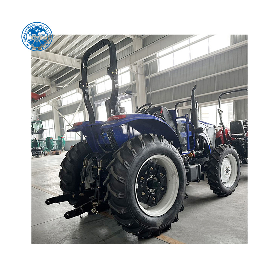 استخدام جرار مستعمل 90 حصان 4W جرار مزرعة 4WD مدعوم الديزل مدعوم بالطاقة