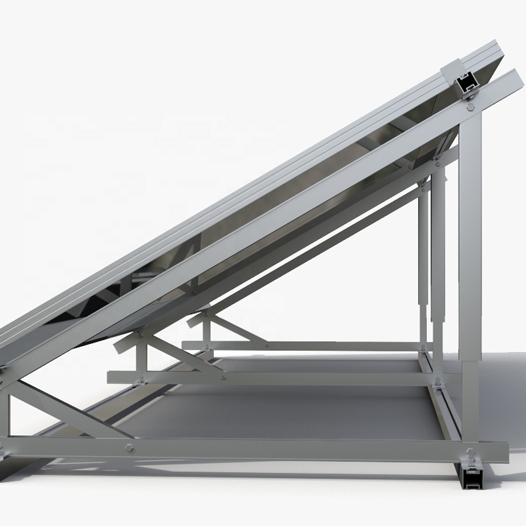 تدعم أقواس Mount Mount Tilt القابلة للتعديل لوحة الطاقة الشمسية للسقف ، RV ، القارب وأي سطح مسطح