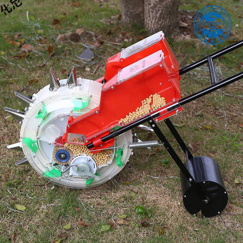 يد دفع اليدين زارع البذور الفول السوداني