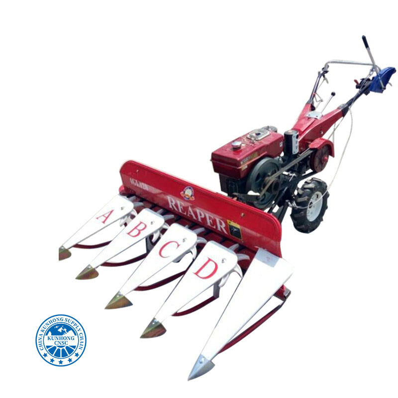 أداة جني الأدوات الزراعية 4GL100 8-10HP Tiller Whit و Rice Reaper Harvester