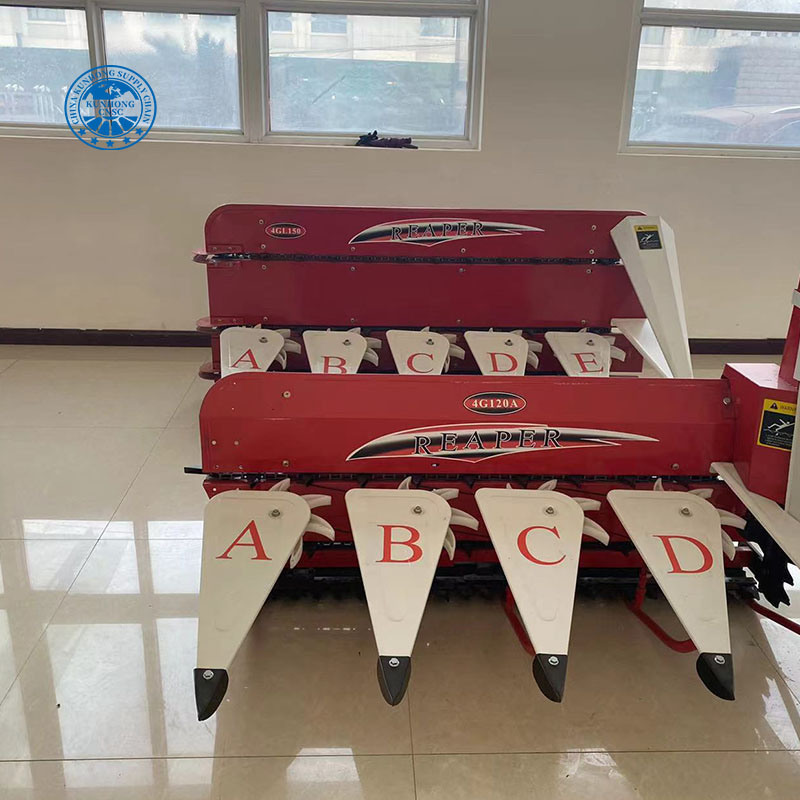 معدات المزرعة Reaper 4GL150 12-20HP Tiller للقمح والأرز القطع حصادة
