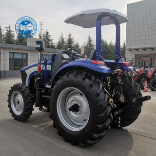 جرار عجلة المزرعة 4WD 90HP محرك ديزل محرك العشب الزراعي سعر جرار المزرعة