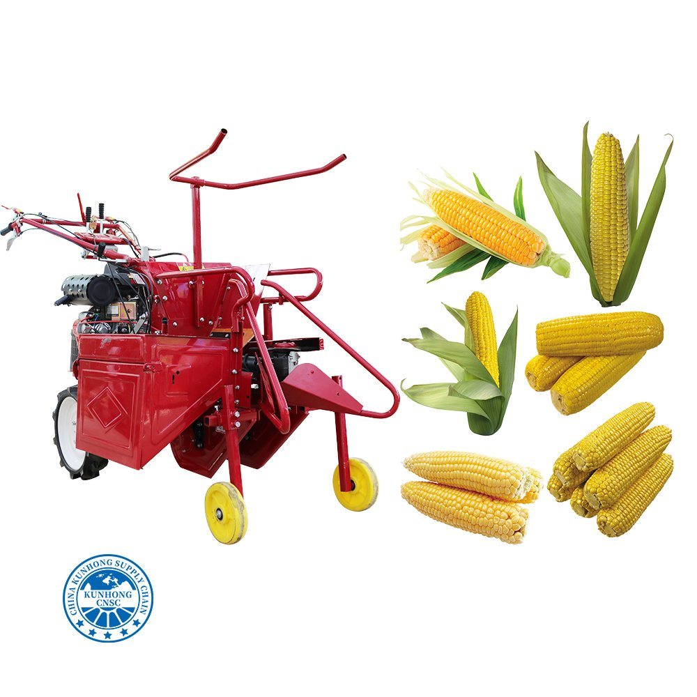 تصميم جديد للبيع الساخن Mini Maize Harvester Small Maize Harvesting