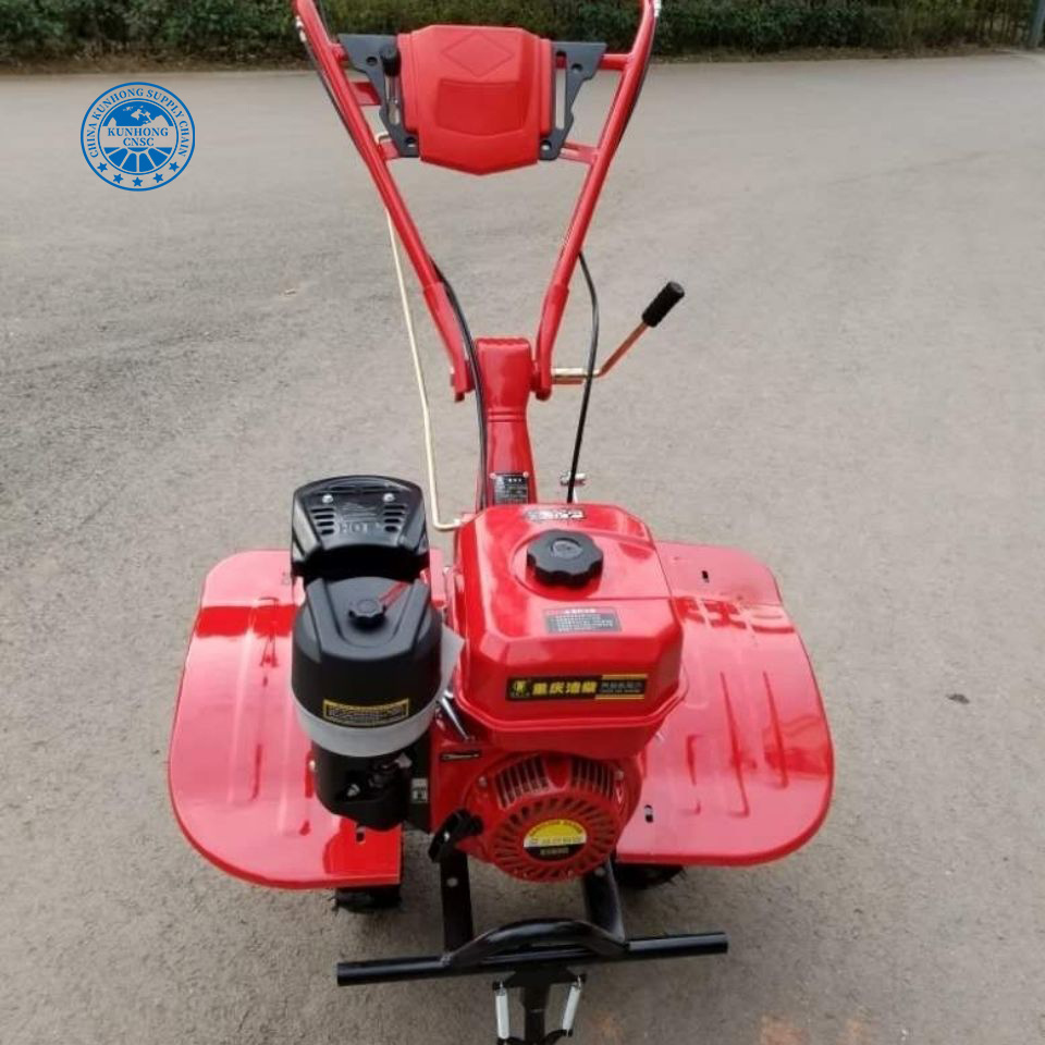 جرار صغير حديقة صغيرة مع Tiller 8hp اثنين من مزارعي محرك الديزل