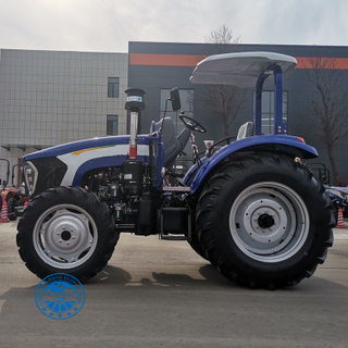 Big Power Farm Electric Start Diesel Engine Tractor 4x4 Agricultural مع الأدوات