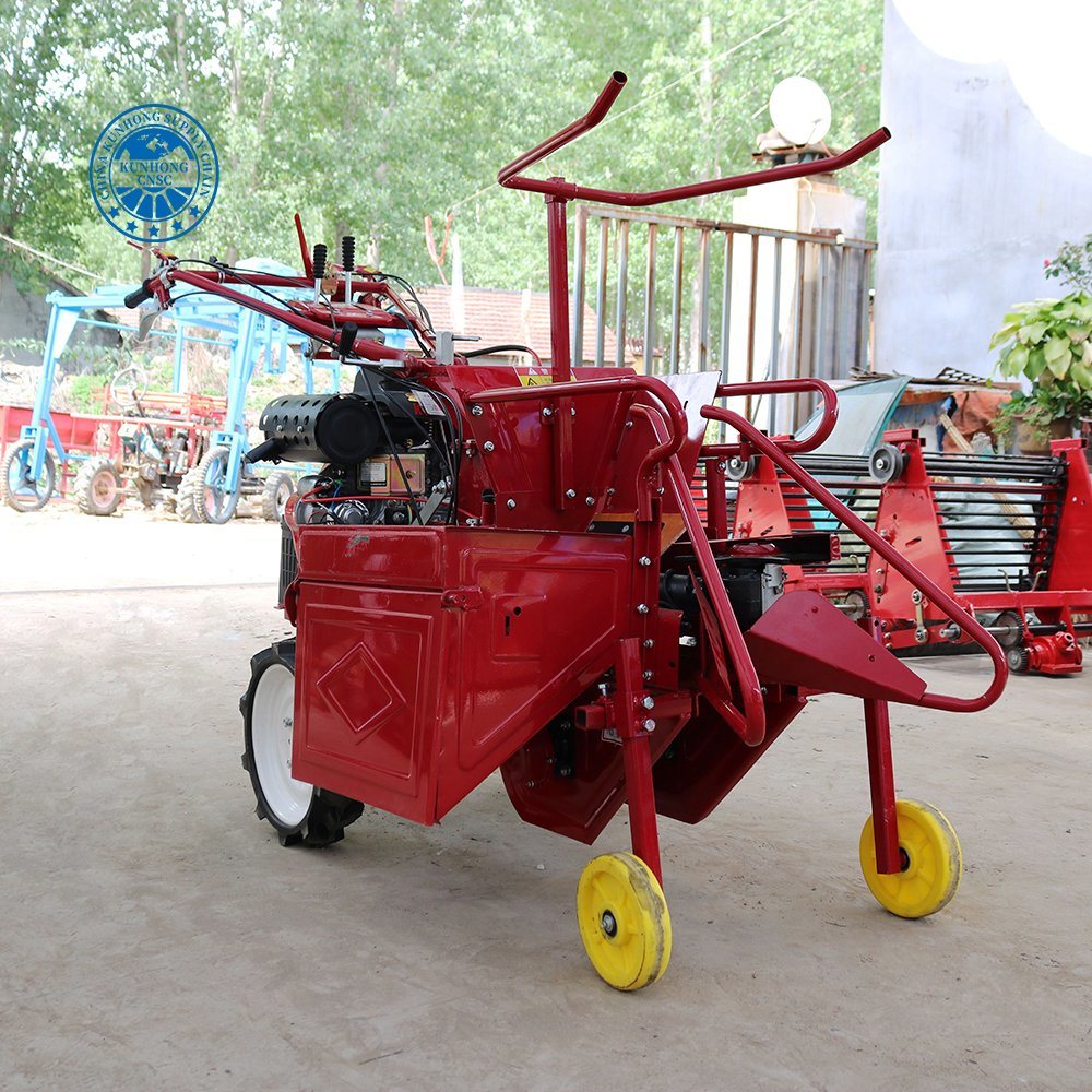 Mini Maize Corn Harvester Macher Combine Colling Carvester