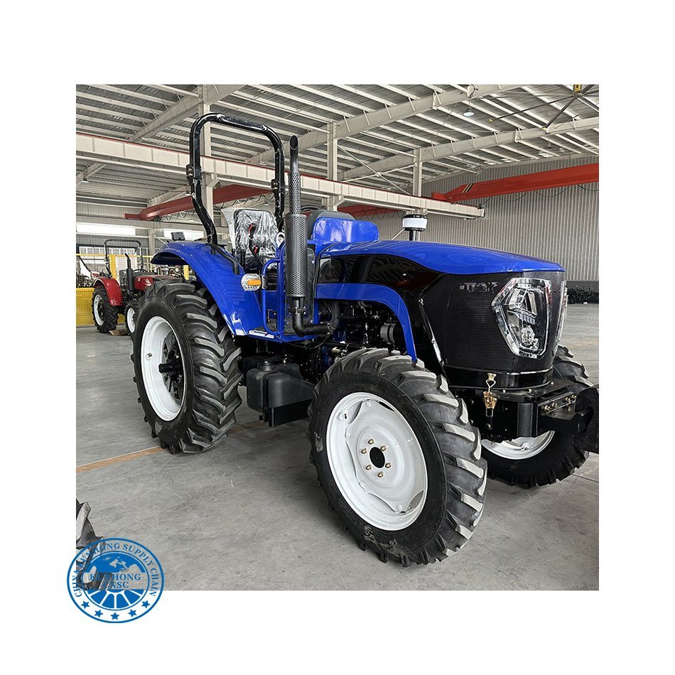 يستخدم الثانية 70 حصانًا 80hp 4x4wd مزرعة حديقة الزراعة جرار صغير