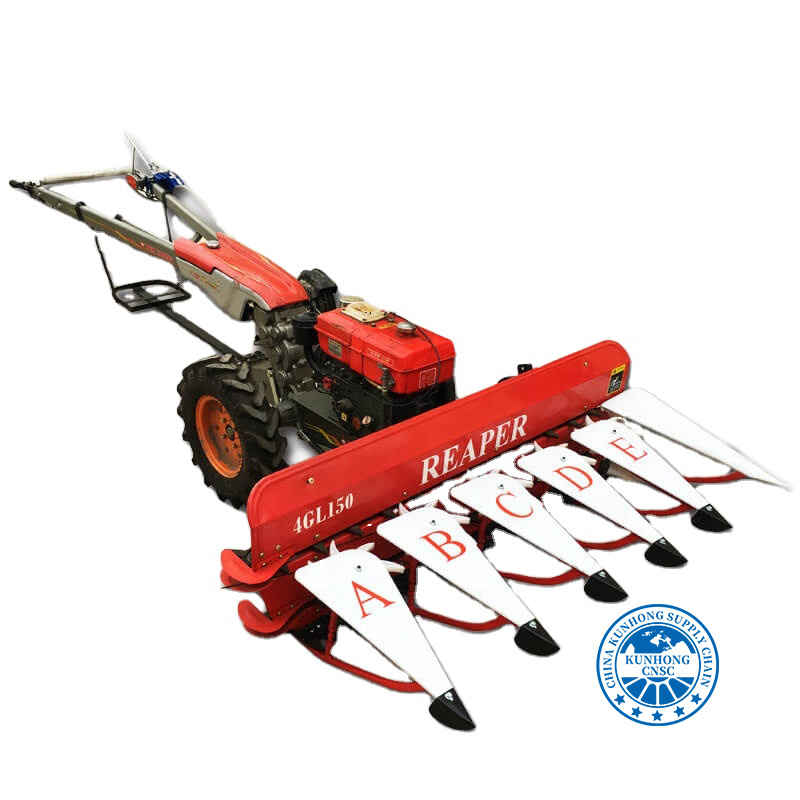 رايس ريبر جائزة المشي نوع المشي Mini Binder Tractor Soybean Reaper