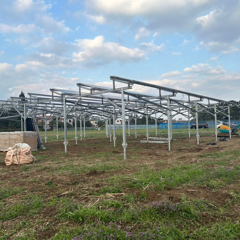 دعم الدعم الشمسي دعم الدفيئة الدعم الإنشائي الفولاذ الفولاذ الفولاذ الألومنيوم المغنيسيوم الشمسية