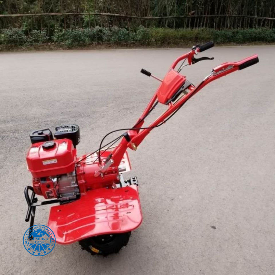 Motor de Gasolina 7hp ، Cultivador Mini Tractor 170F Petrol Engine Mini Tiller